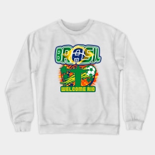 Brasil Welcome Rio Crewneck Sweatshirt